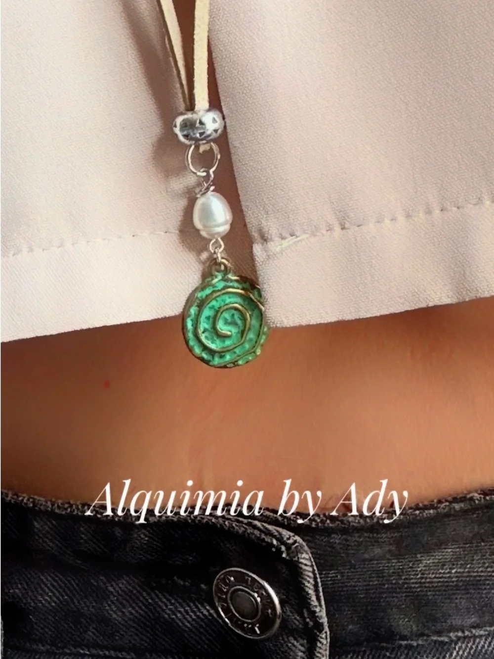 Turquoise & Antique Gold Heart Medallion Necklace